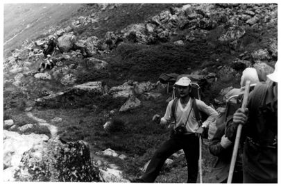 Mati Tomson seiklemas Elbruse lähistel. Aasta oli siis 1982.