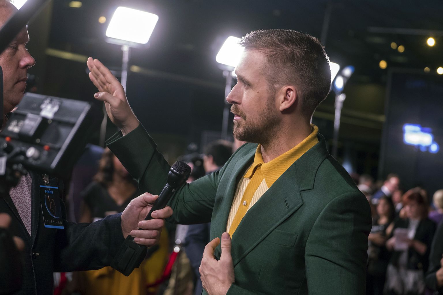Ryan Gosling «Esimese inimese» esilinastusel Washingtonis
