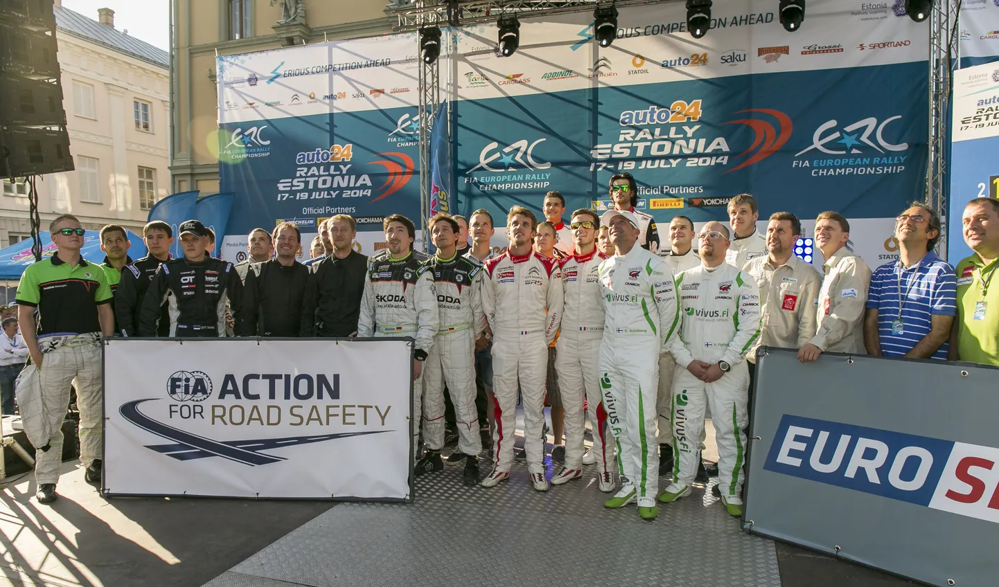 Rally Estoniast osavõtjad.