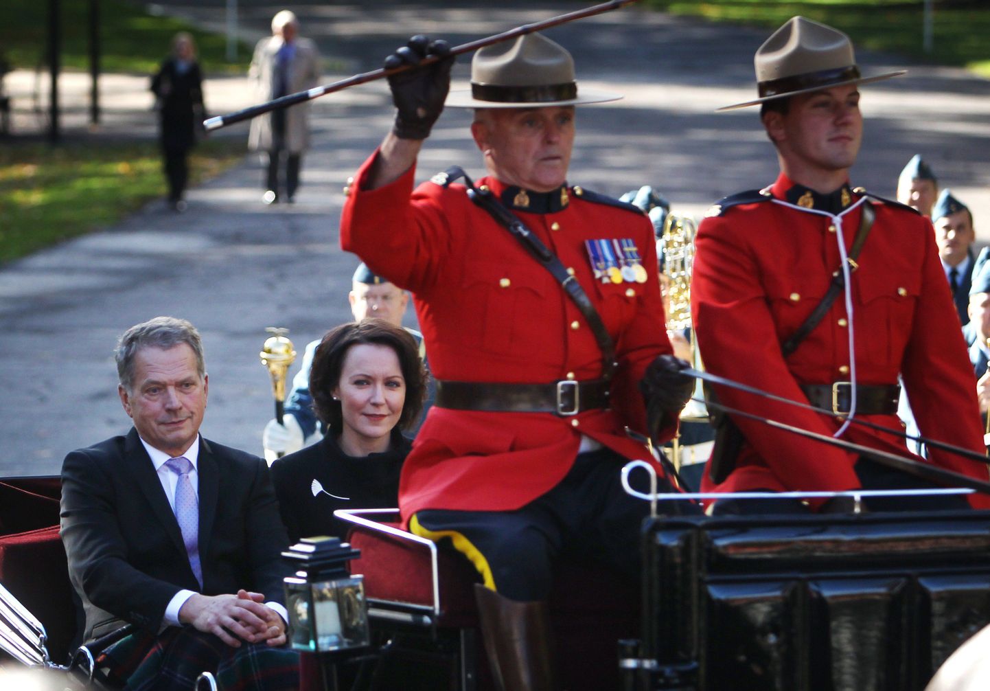 Soome president Sauli Niinistö koos abikaasa Jenni Haukioga 9. oktoobril Ottawas.