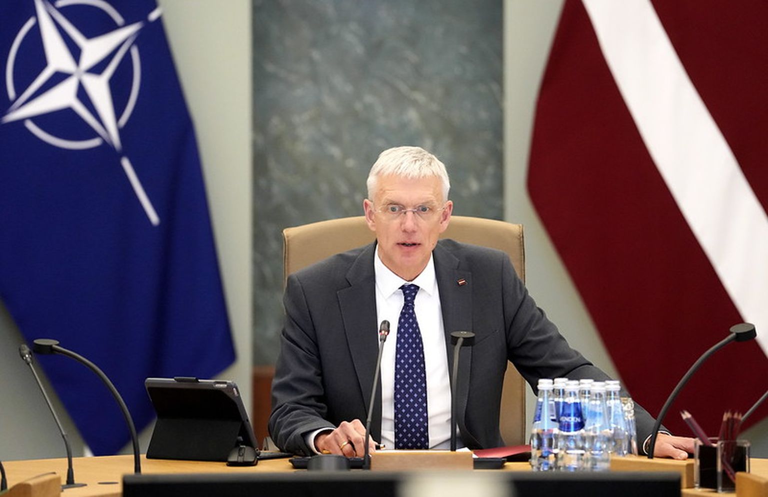 Prime Minister Krišjānis Kariņš.