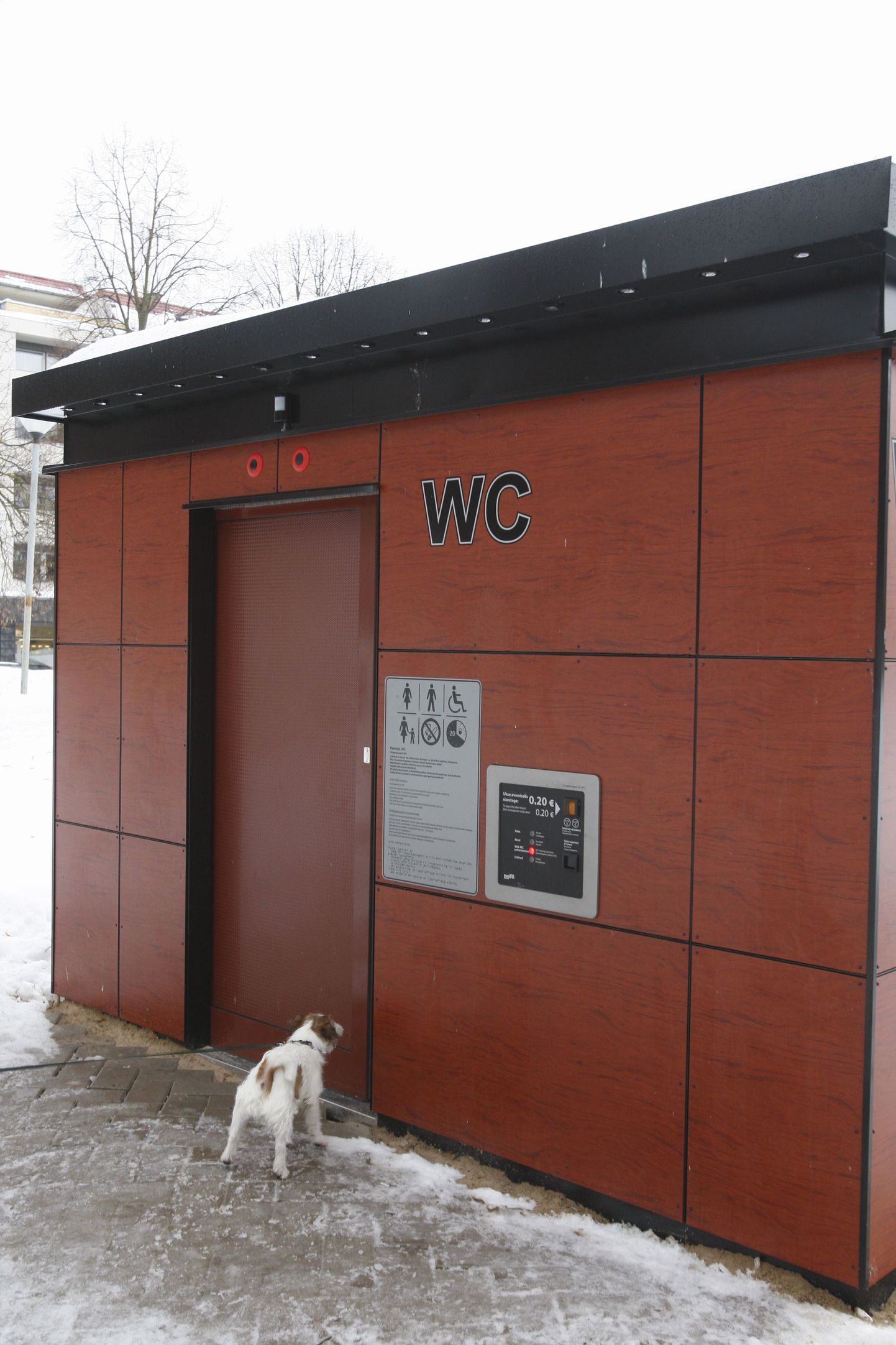 Avalik WC Tartus Küüni tänaval, kust leiti tõenäoliselt peksmise ohvriks langenud mees.