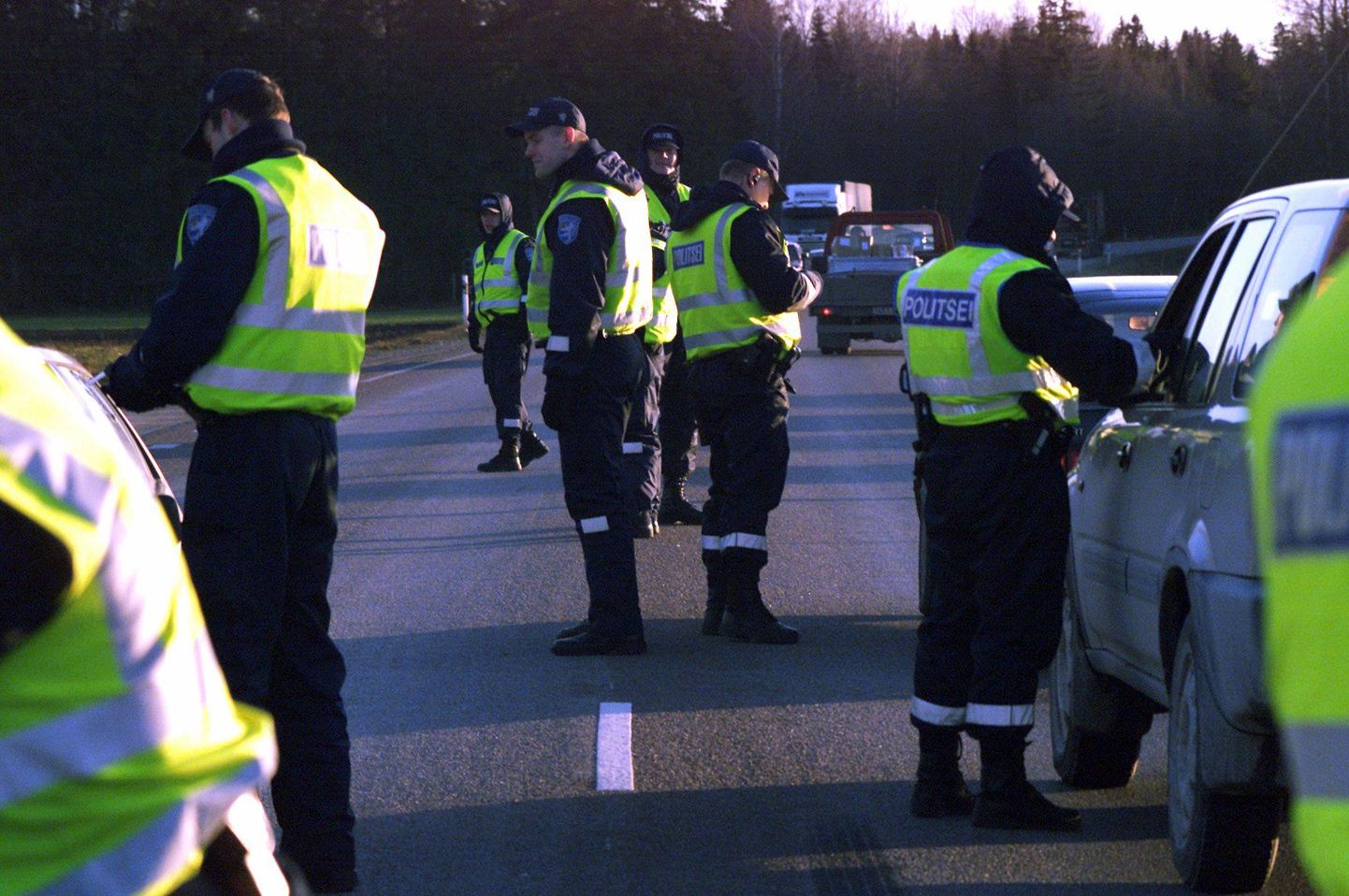 Liikluspolitsei reid «Kõik puhuvad!». Foto on illustratiivne.