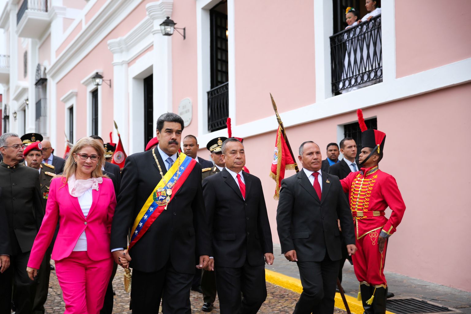 Venezuela President Nicolas Maduro abikaasa Cilia Floresega.