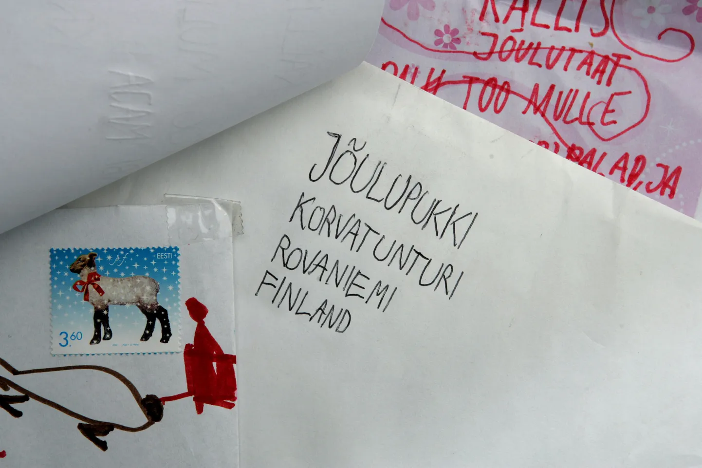 Ka jõuluvanale läheb kohale vaid margiga kiri.
