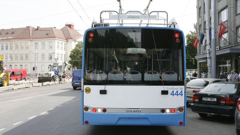 В центре Таллинна автобусы и троллейбусы будут направлены в объезд