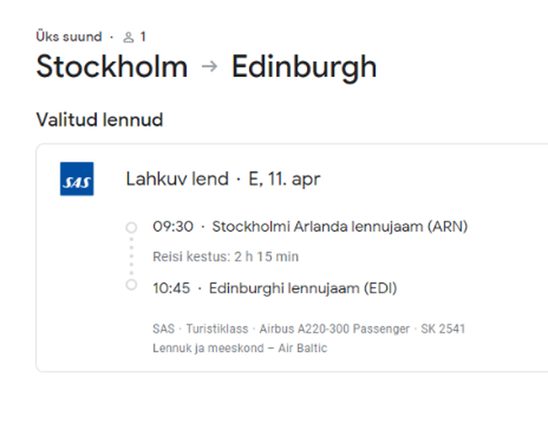 Kuigi ka lennupersonal on airBalticu oma, peaks toode muidu sarnanema SASi pakutavale.