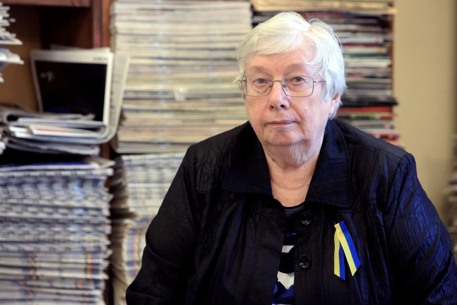 Professor Marju Lauristin sotsiaalteaduste õppehoones.