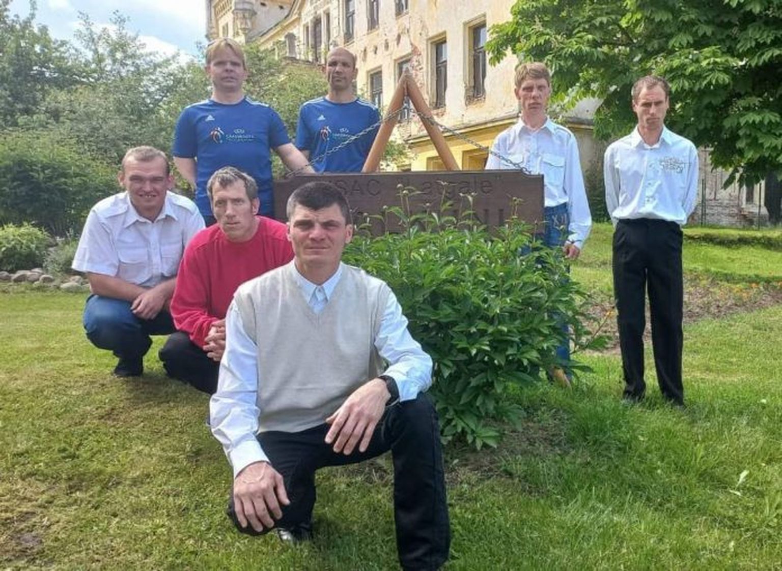 Украинские ребята, которые живут теперь в филиале "Калкуны" Центра социальной опеки "Латгале"