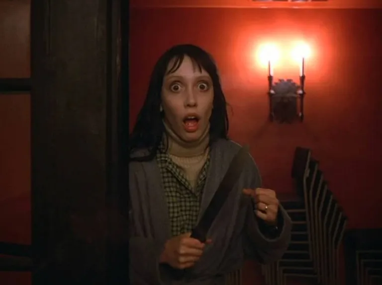 Kaader filmist «Hiilgus». Pildil Shelley Duvall