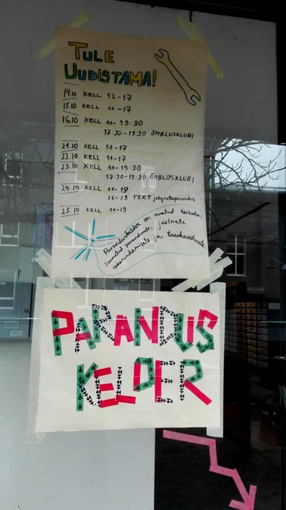 Paranduskeldrisse pääseb Aparaaditehase Kastani tänava poolse sissepääsu kaudu.