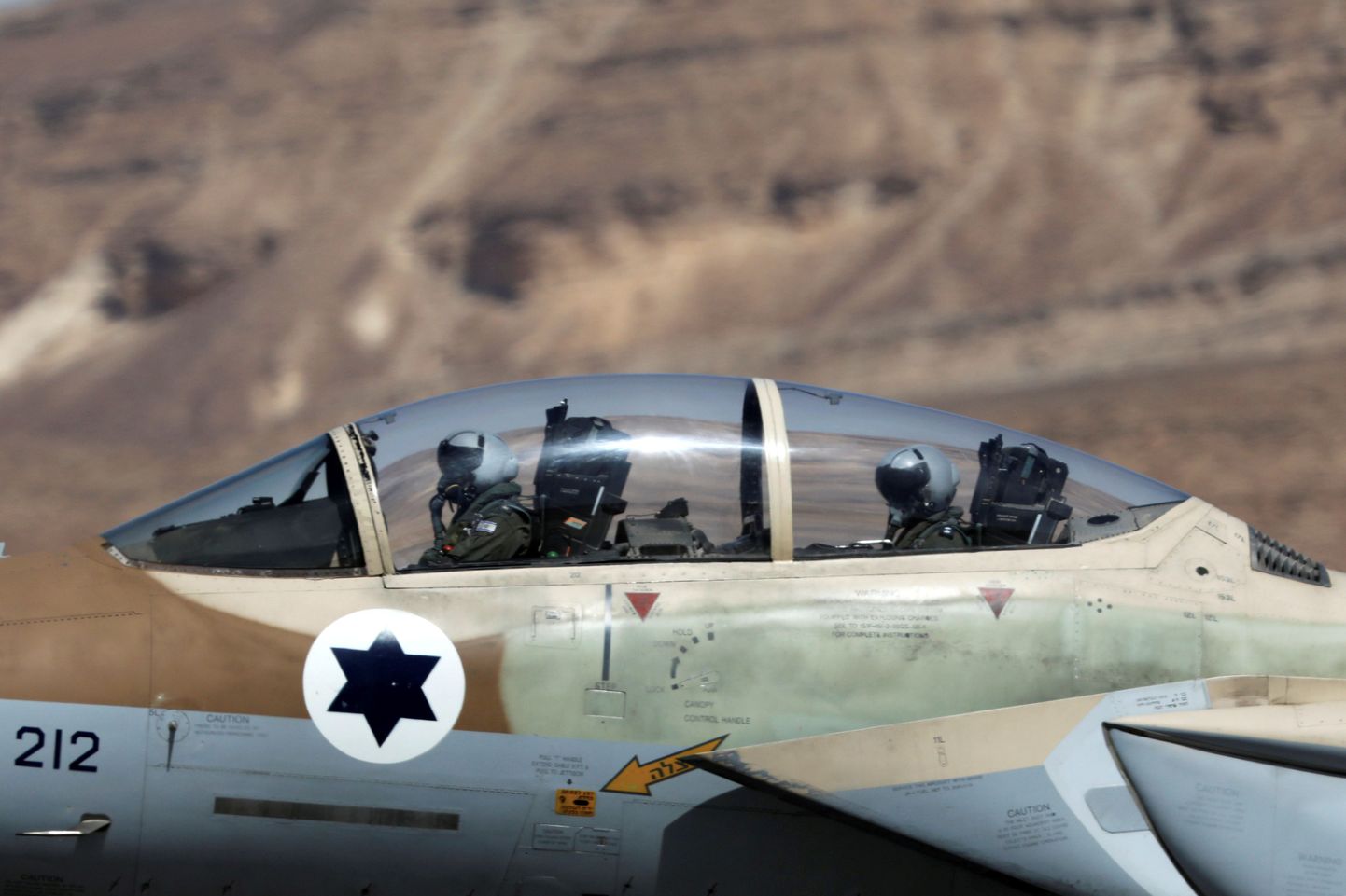 Iisraeli hävitaja F-15.