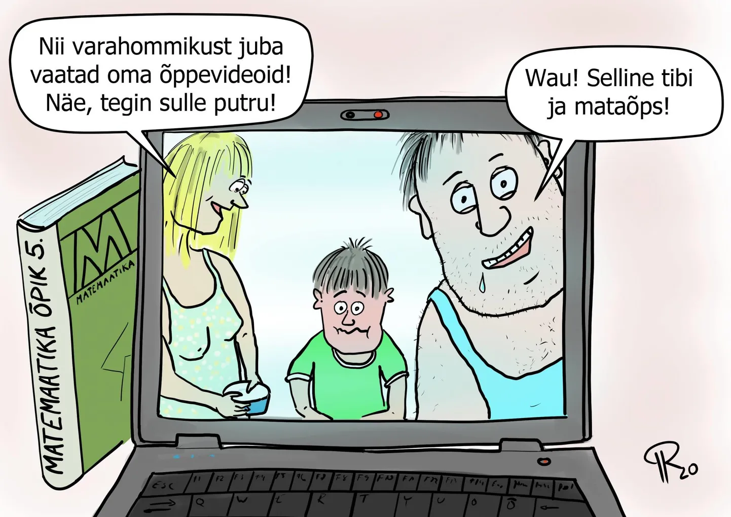 Õpilased distantsõppel.