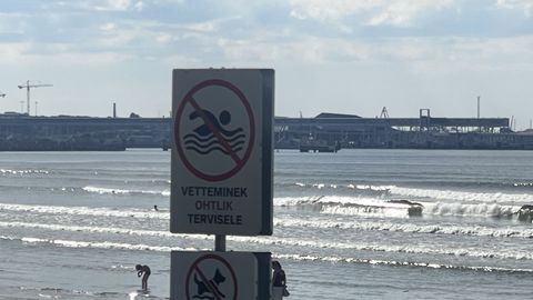 FOTOD JA VIDEO ⟩ Tallinna südalinnas ujutakse keelust hoolimata: linn hoiatab, et vesi võib põhjustada oksendamist ja kõhulahtisust