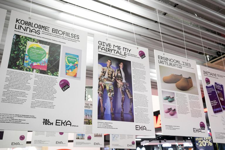 Disaininäitus Rakvere Põhjakeskuses toob vaatajate ette kunstitudengite värsked mõtted.