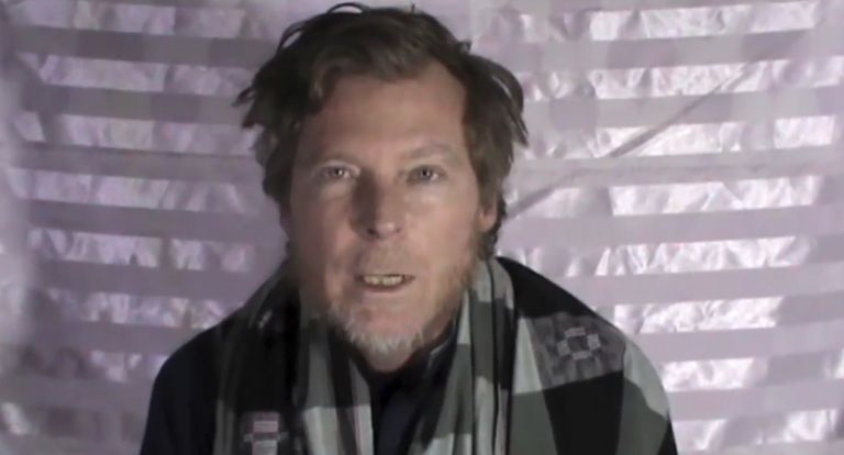 Austraalia õppejõud Timothy Weeks 2017. aasta jaanuaris Talibani avalikustatud videol.