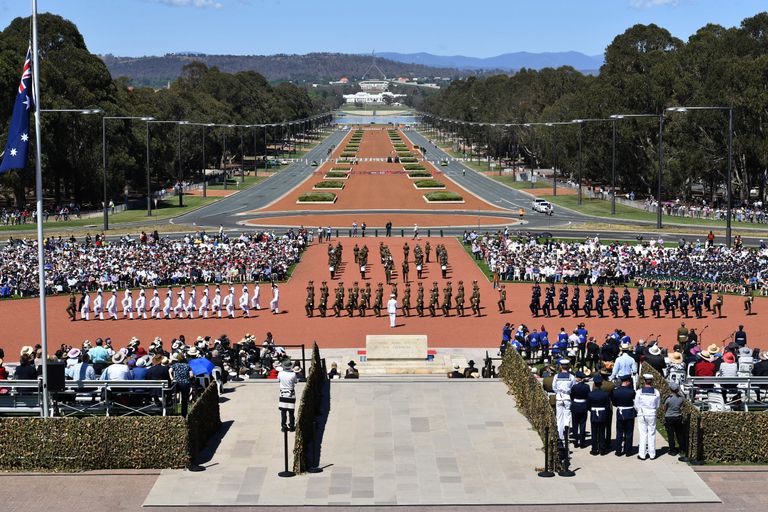 Esimese maailmasõja lõpu meenutamine Austraalia pealinnas Canberras.