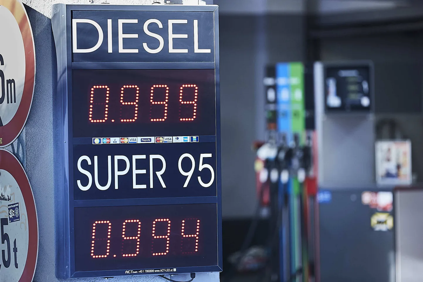 Hinnad Viini tanklas 15. märtsil 2020