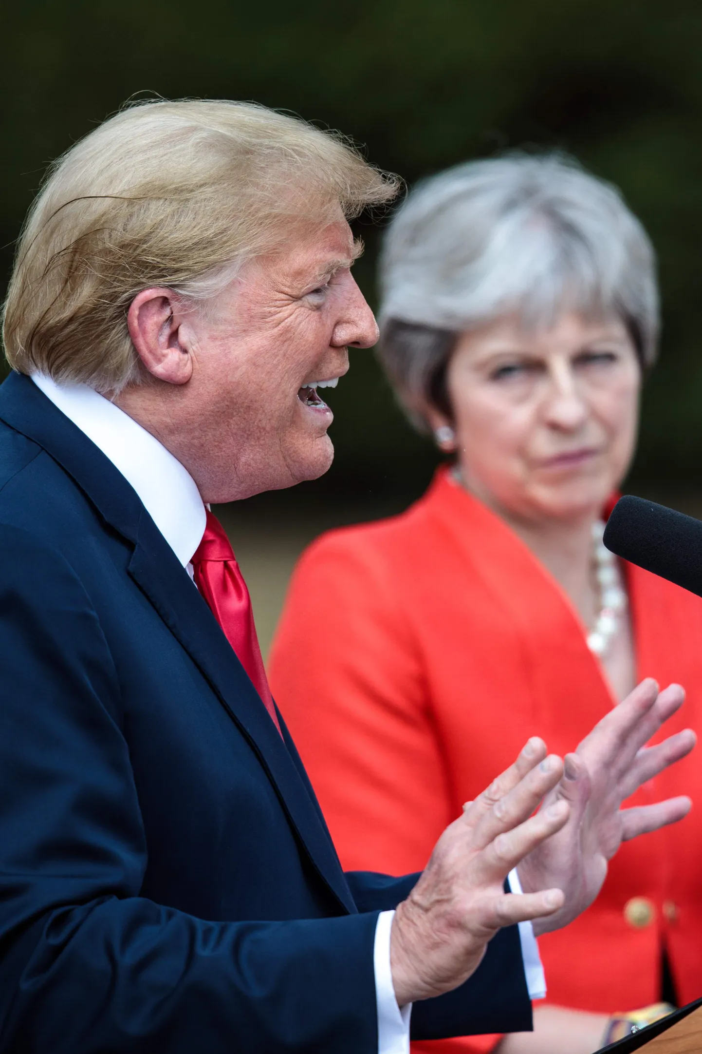 USA president Donald Trump külastas sel nädalal Suurbritanniat ja kohtus peaminister Theresa Mayga.