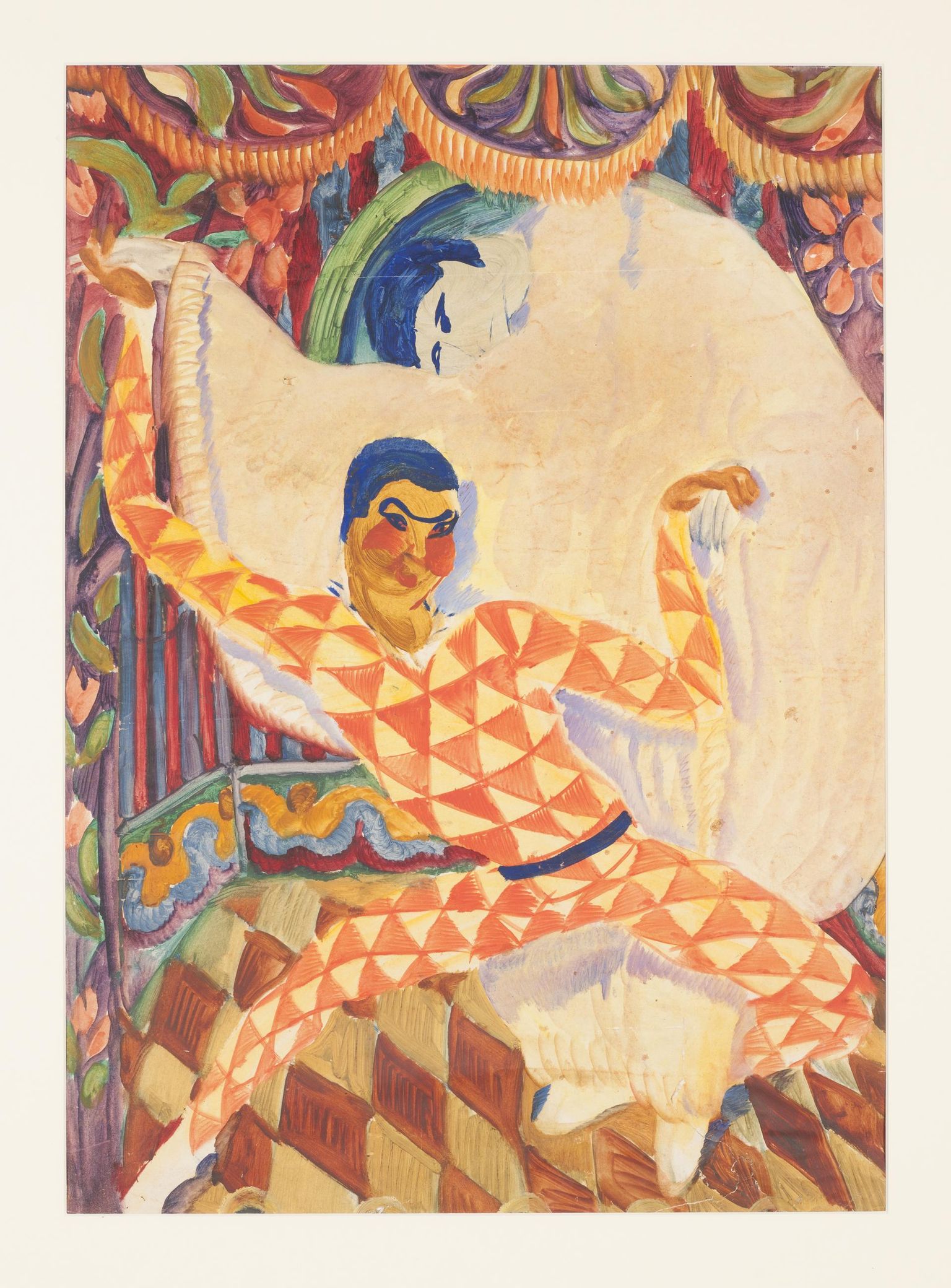 Sergei Jutkevitš (1904–1985). «Arlekiin». Teatri eesriide kavand. 1920. aastad. Akvarell, guašš.