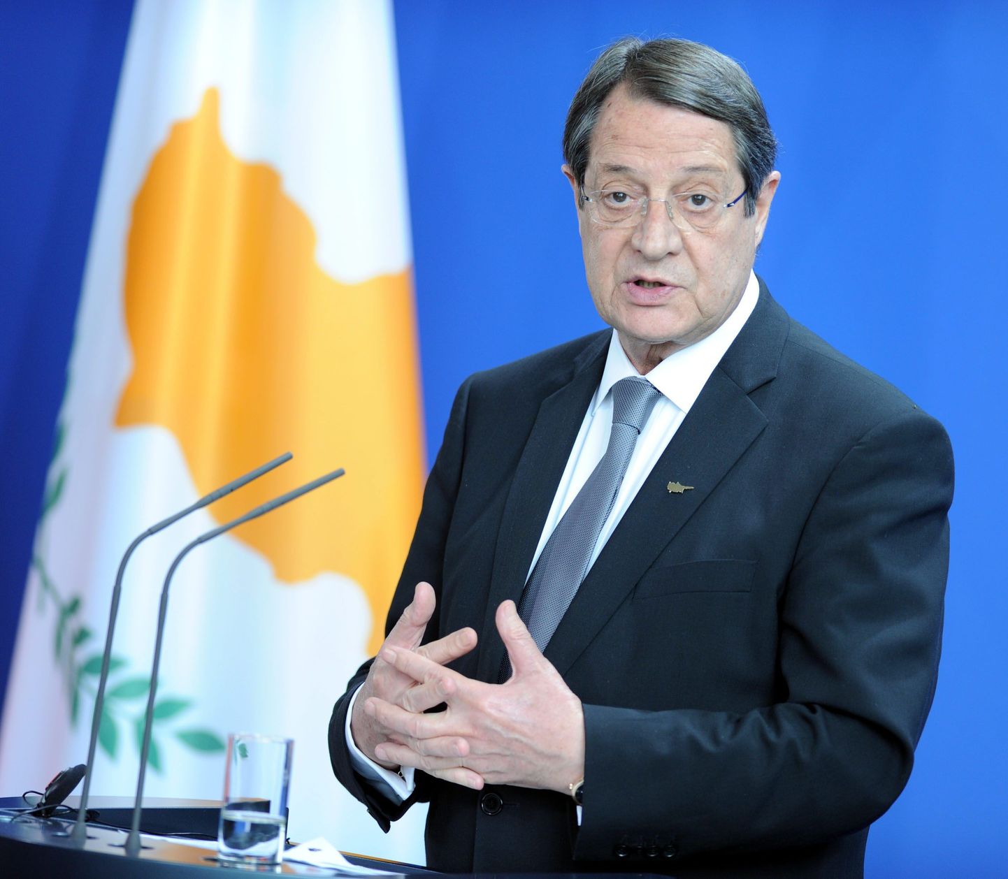 Küprose president Nikos Anastasiades 2014. aastal. Anastasiades on olnud saareriigi president alates 2013. aastast.