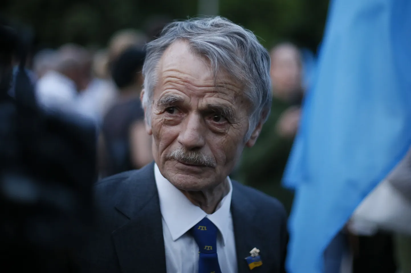 Ukraina president Petro Porošenko esindaja krimmitatarlaste asjades Mustafa Džemilev.