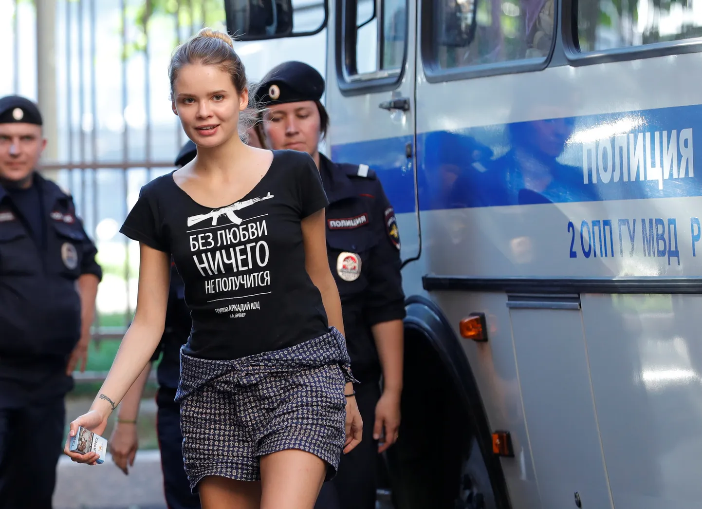 Krievijas protestu grupas "Pussy Riot" dalībniece Veronika Ņikuļšina. Ilustratīvs foto.