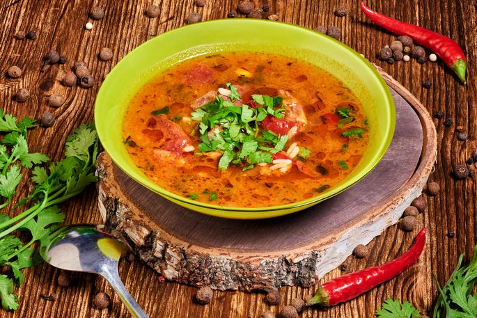 суп харчо из свинины с рисом классический рецепт | Дзен