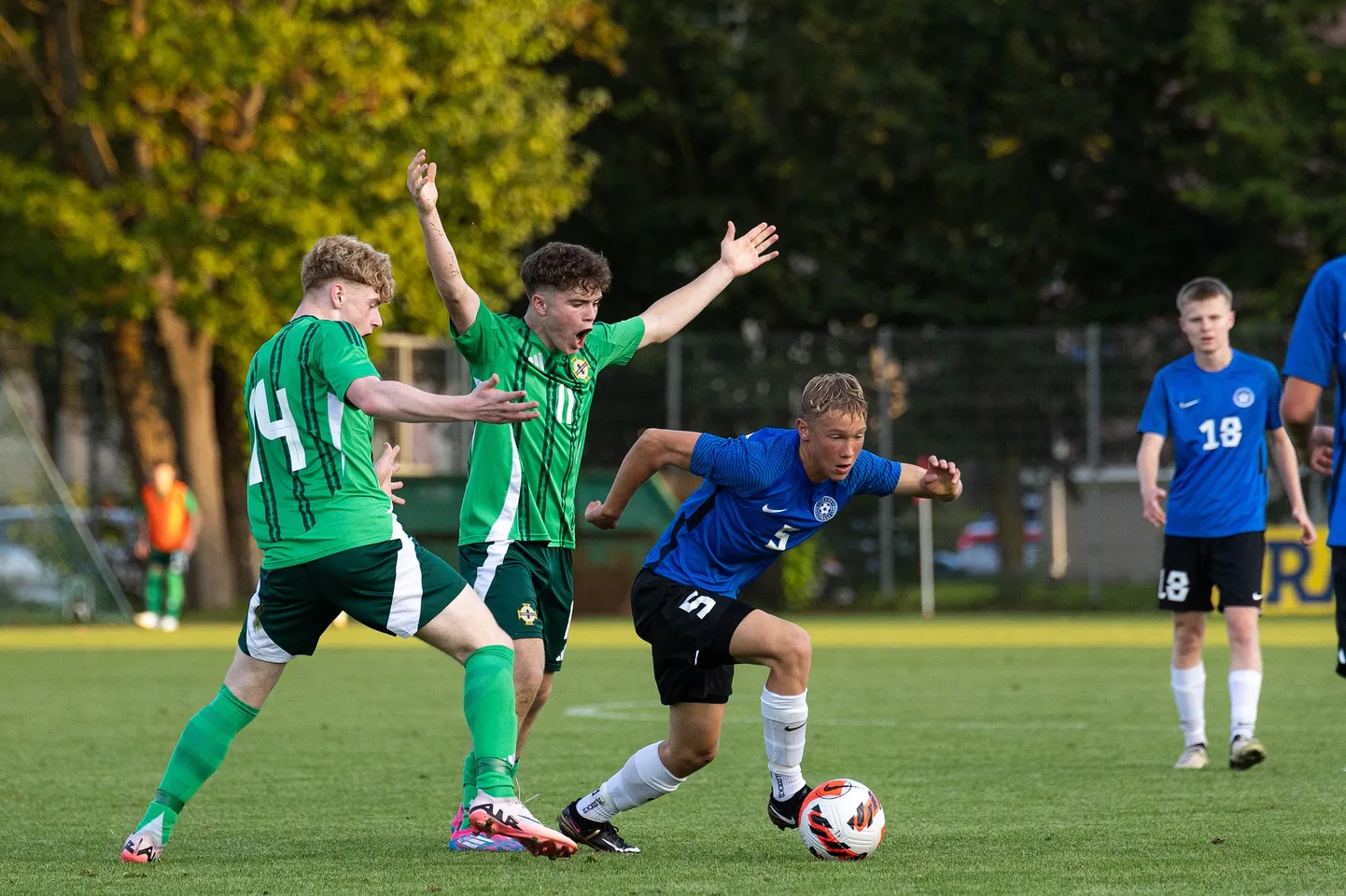 Andreas Põder mängis Põhja-Iirimaa U16 koondise vastu terve kohtumise.