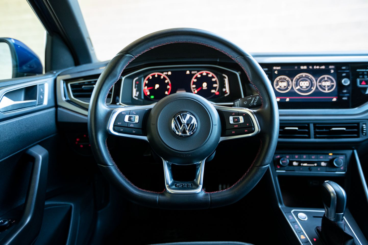 Volkswagen Polo GTI armatuurlaud.