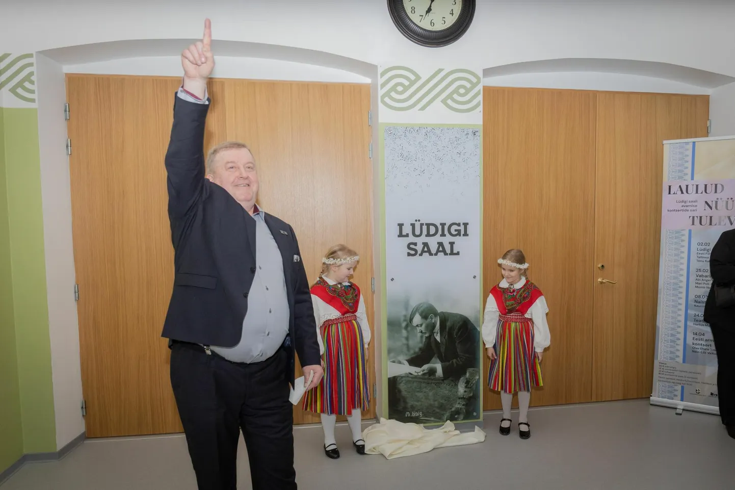 Lüdigi saali avamise pidustused Vändra gümnaasiumis.