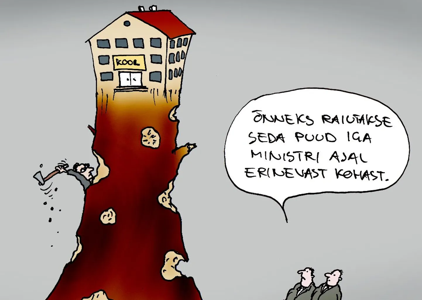 Põhikoolide ja gümnaasiumide ümberkorraldus.