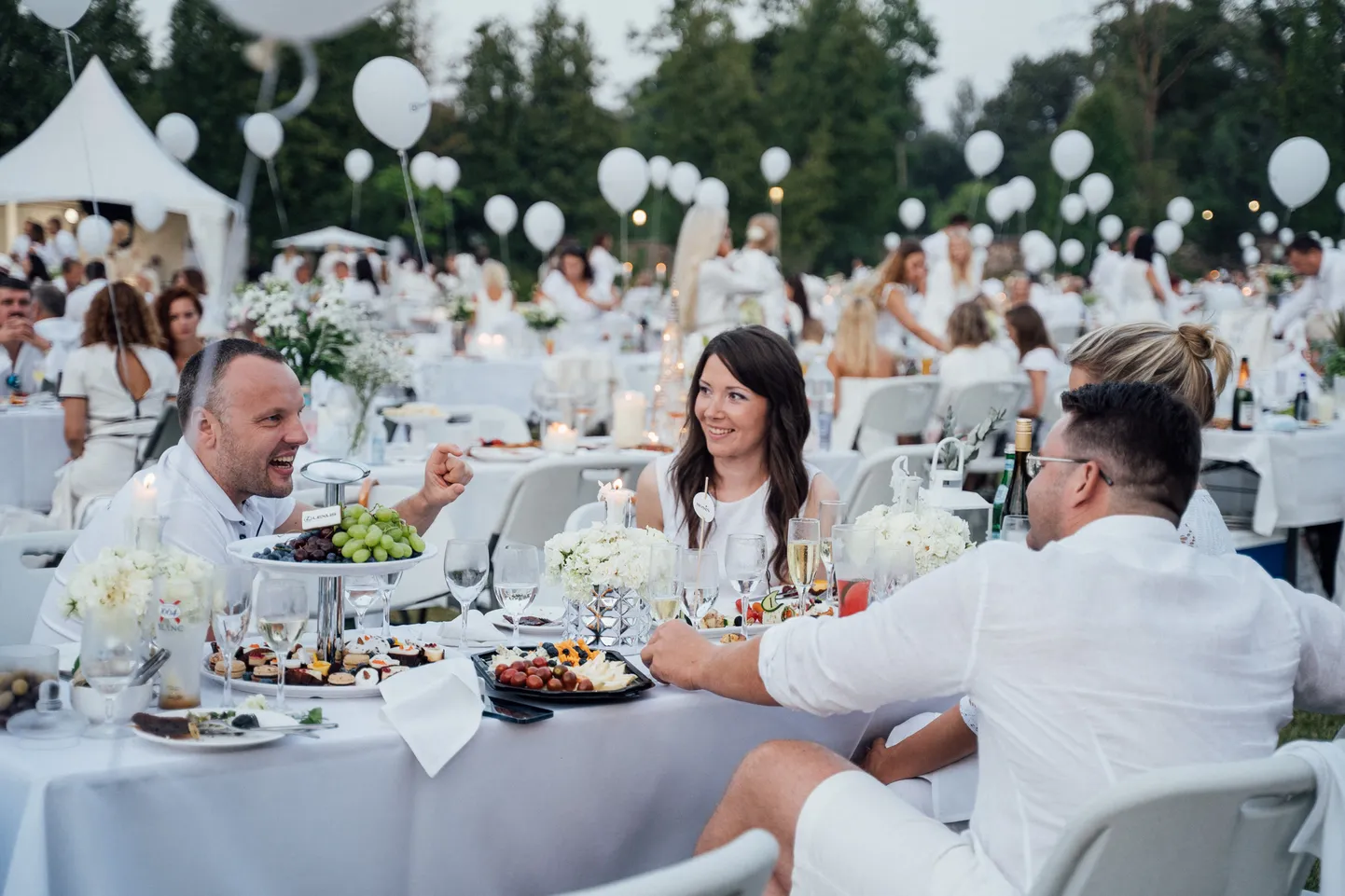 "L’elegante Pop–Up Picnic" 2021 jeb Baltais pikniks Siguldas pils parkā