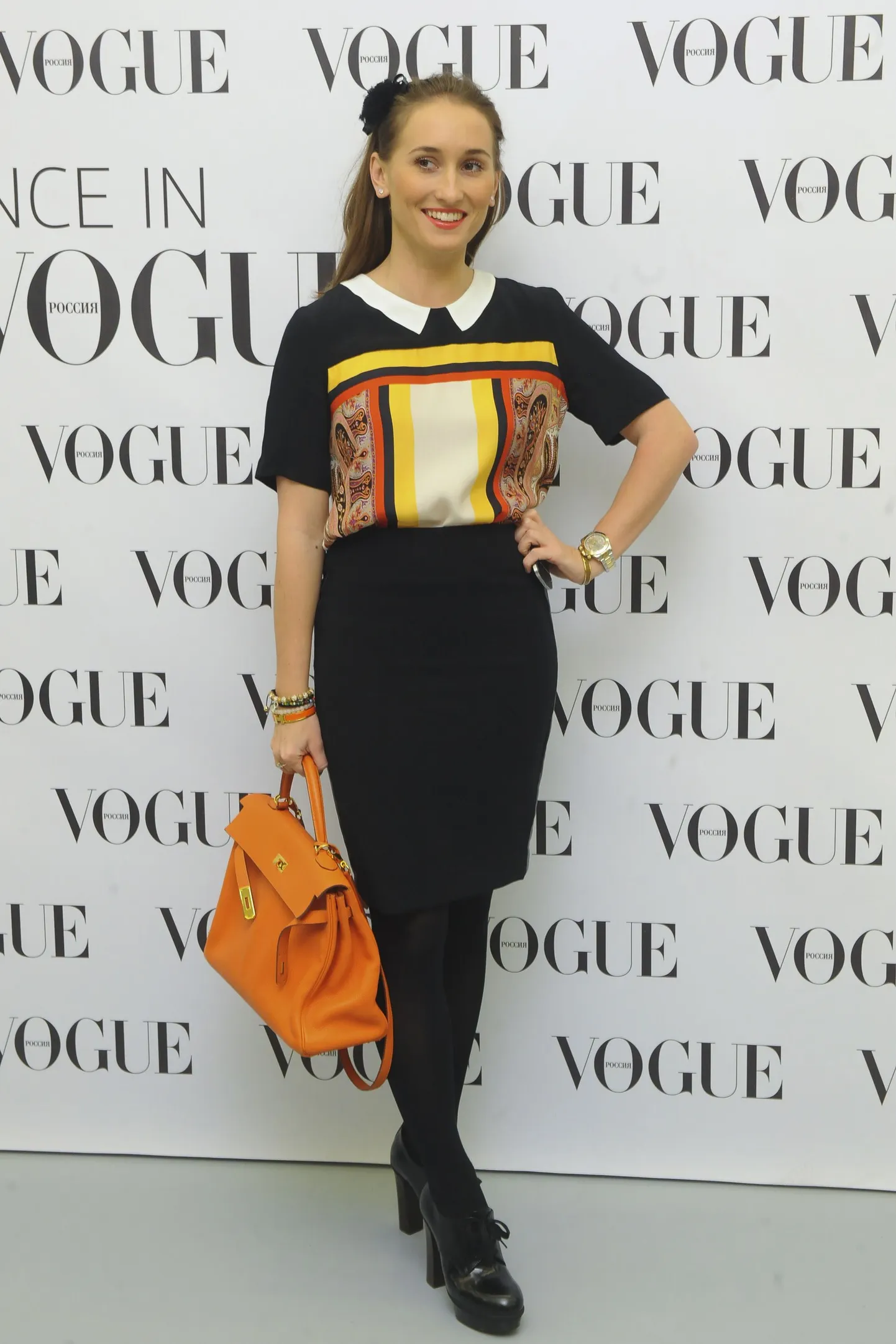 Анастасия Винокур на выставке Dance in Vogue.