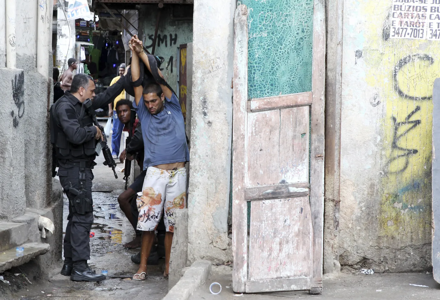 Vägivald Rio de Janeiro tänavatel.