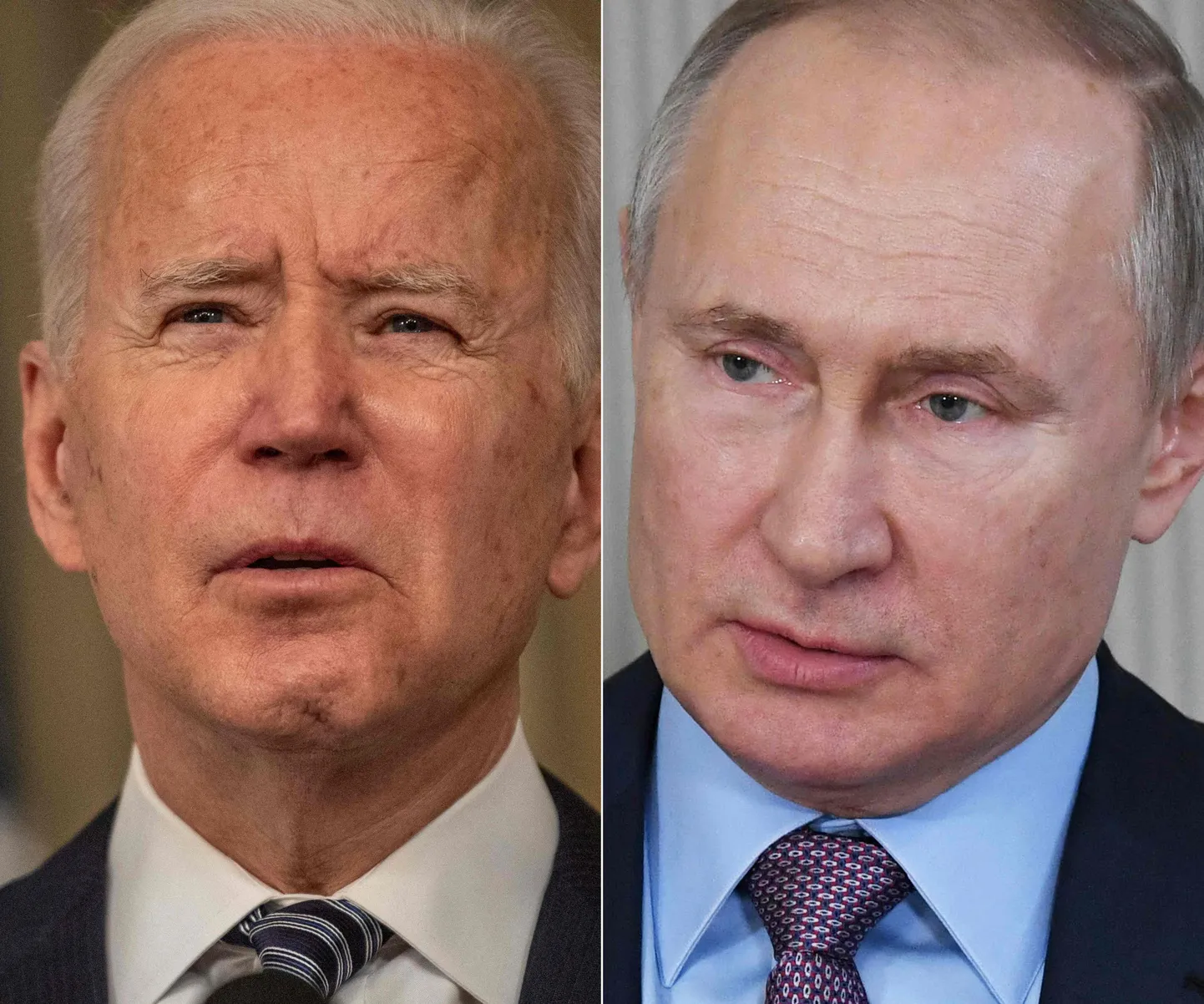 Joe Biden ja Vladimir Putin.