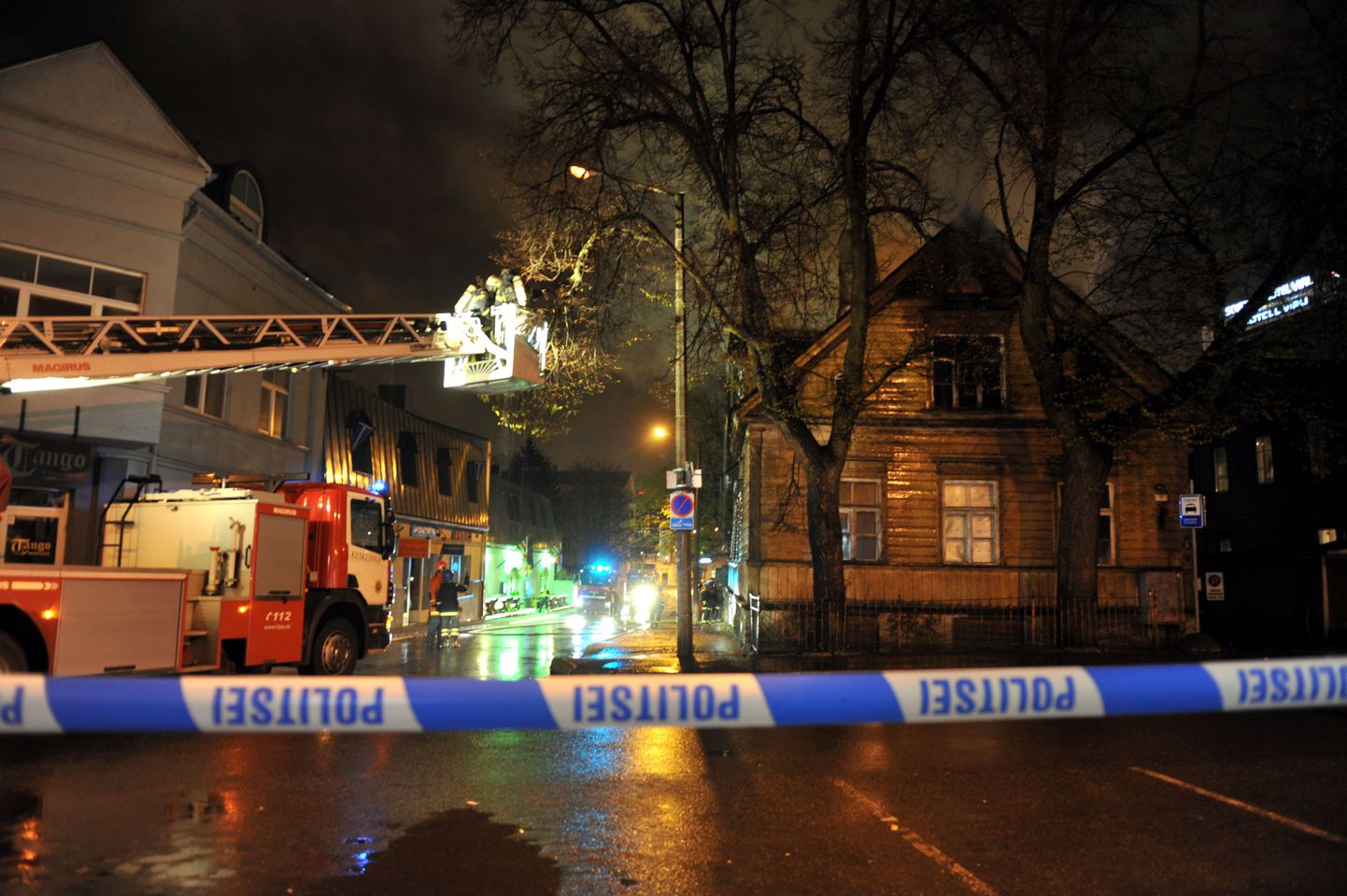 Põleng Tallinnas Aia tänaval