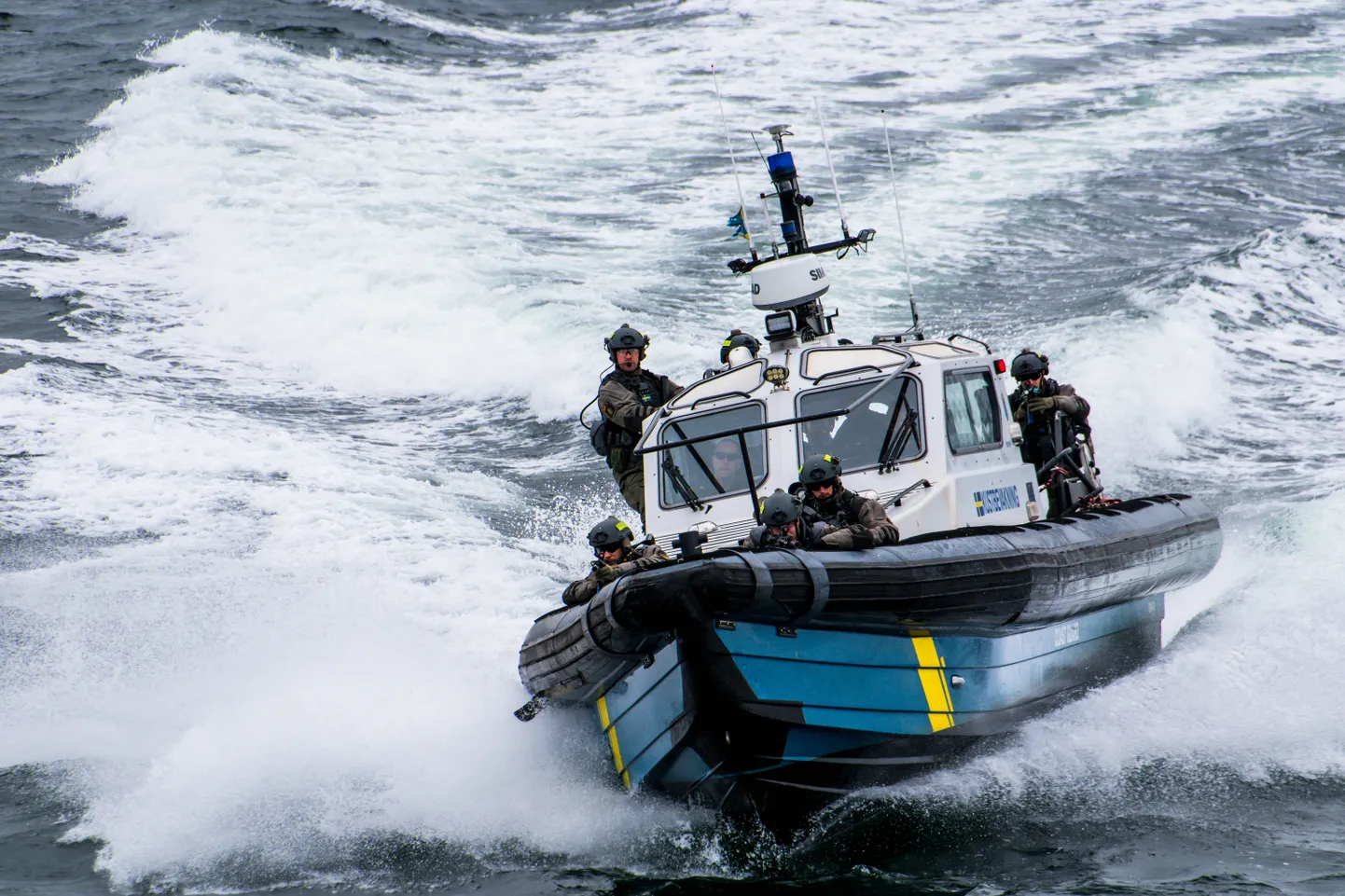 Rootsi rannikuvalve paat Landskronas. Foto on tehtud 2021. aastal.