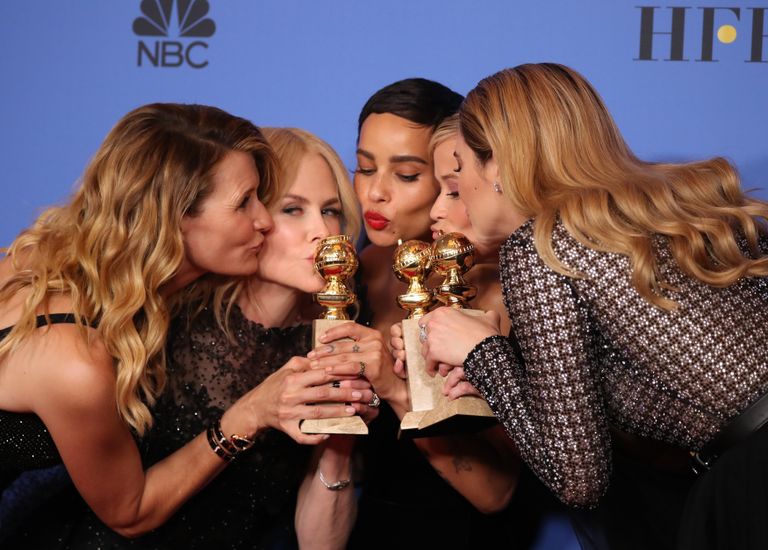 Pildil vasakult paremale: Laura Dern, Nicole Kidman, Zoe Kravitz, Reese Witherspoon ja Shailene Woodley lühiseriaalist «Little Big Lies»