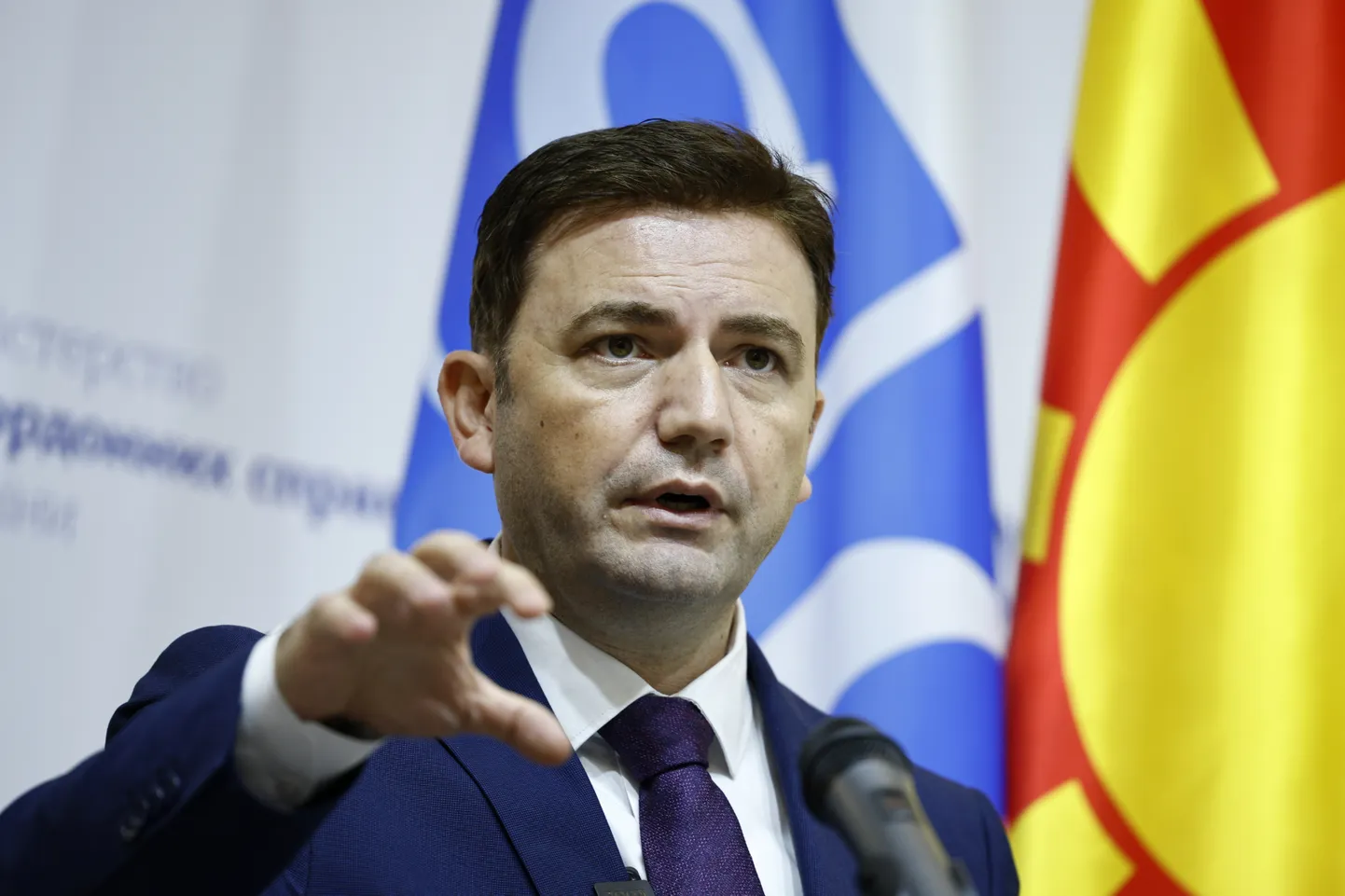 Буяр Османи, министр иностранных дел председательствующей в ОБСЕ Северной Македонии.