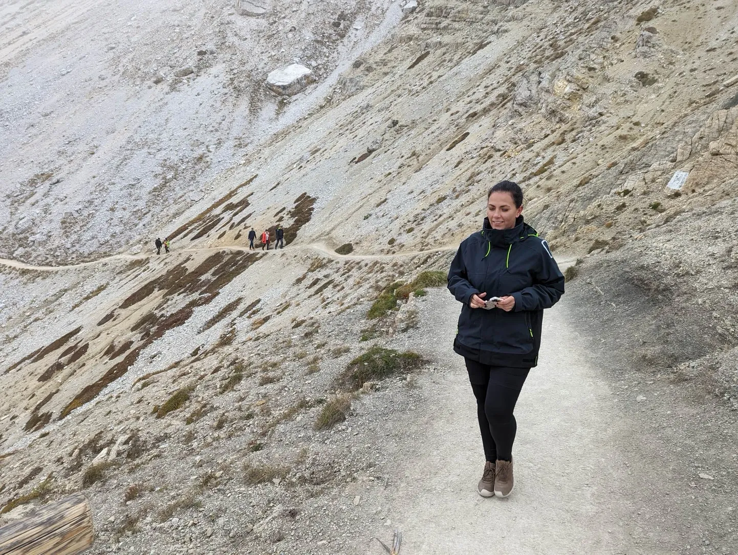 Ilze Znotiņa garajā pārgājienā Dolomītos