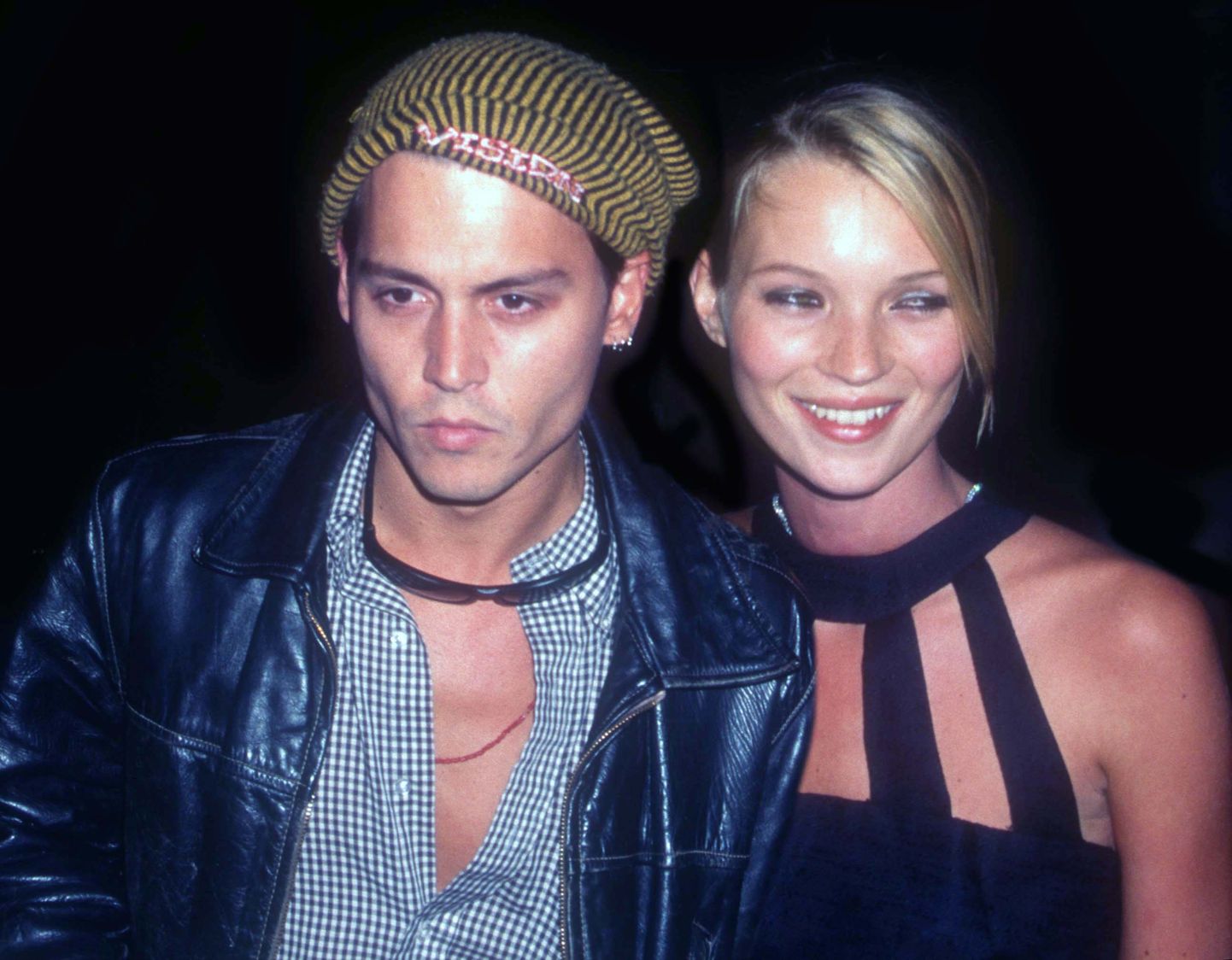 Джонни Депп и Кейт Мосс в 1995 году