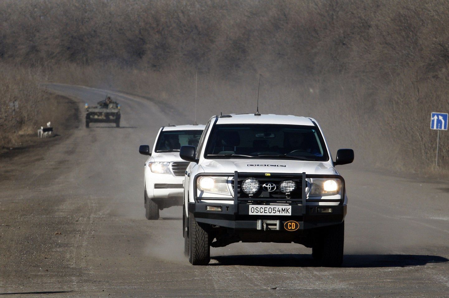 OSCE vaatlejad Ida-Ukrainas.