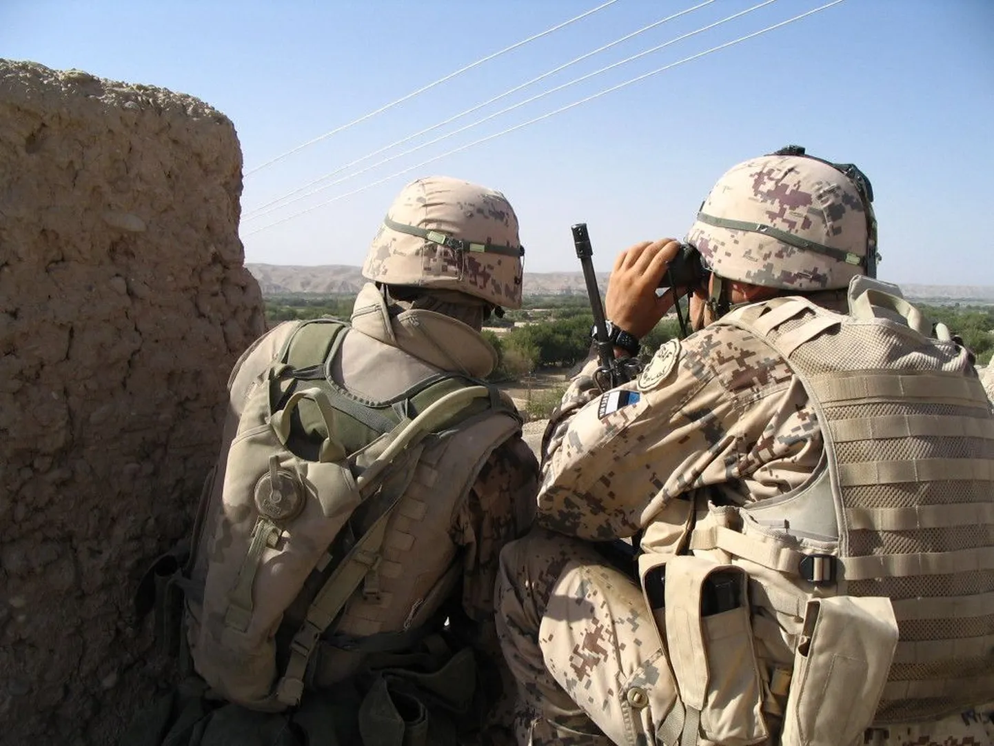 Эстонские военные в Афганистане.