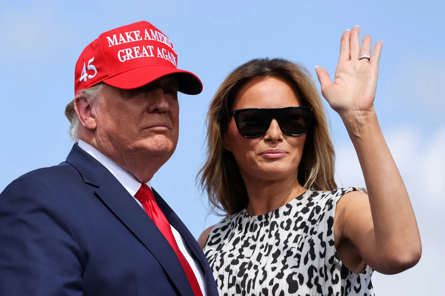 Дональд Трамп с супругой