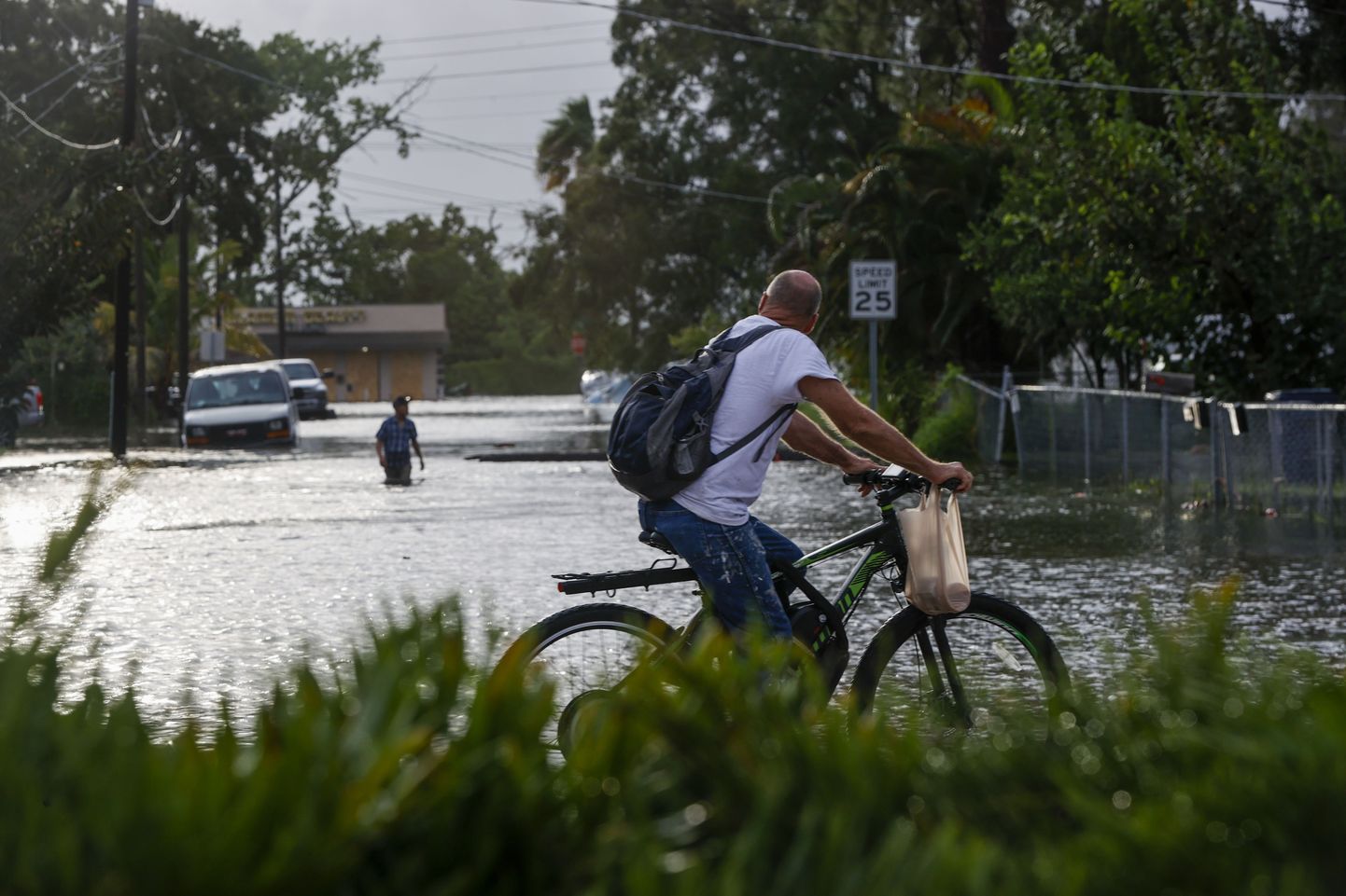 Orkaani Idalia üleujutatud tänav Floridas Tampas.
