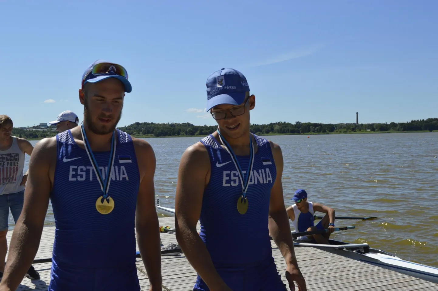 Rasmus Jõesaar (vasakul) ja Raiko Taave Tammjärv Pärnu sõudeklubist.