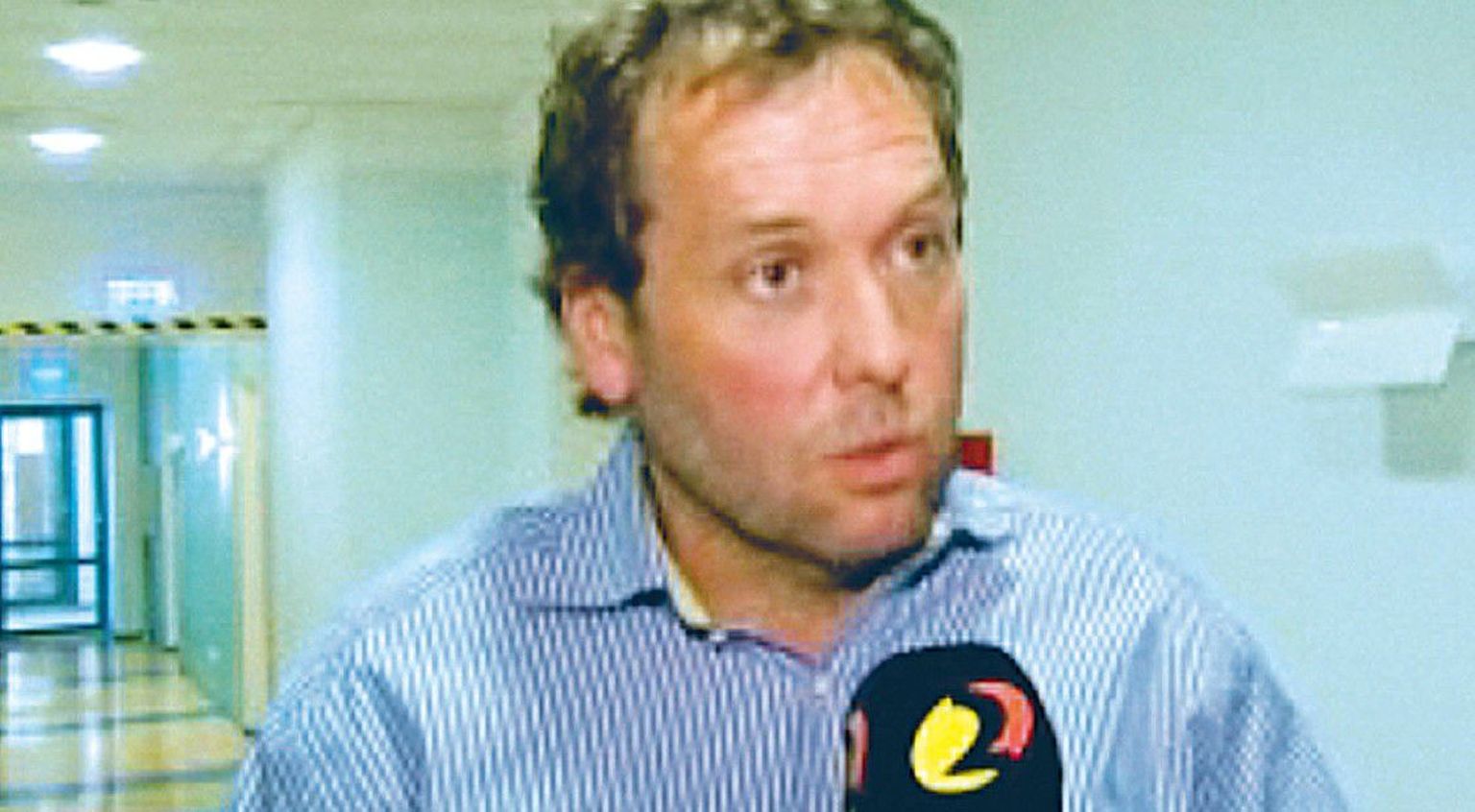 Kanal 2 filmikaader ärimees Andrus Suklesest, kui ta käis Tullio Liblikuga kohut.