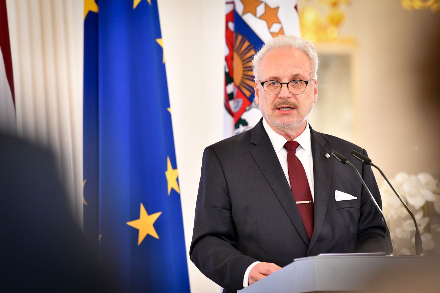 Президент Латвии Эгил Левитс.