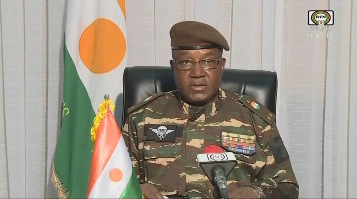 Armeekindral Abdourahamane Tchiani pöördumine riigitelevisioonis